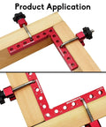 Five And A Half Inch 90 Degree Positioning Squares Right Angle Corner Clamps For Woodworking Aluminum Carpenter Tools Pro Grade 2 Pack in use