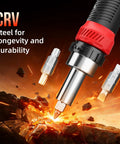 Ratcheting Screwdriver Set 26 In 1 With Double Ended CRV Bits Magnetic Demagnetizer exploding rocks illustration