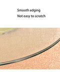 Edge detail of Large Glass Lazy Susan Turntable For Dining Tables And Kitchens Heavy Duty Tempered Glass Tabletop Centerpiece