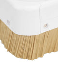 Close-up of the brush edge of the Top Shelf 75Mm Cnc Dust Shoe For Engraving Machines, made for chip control.