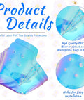 Dope 4 Pack Toe Cap Guards For Roller Skates Protectors Set In Glossy Pattern Light Pink And Blue with installation details