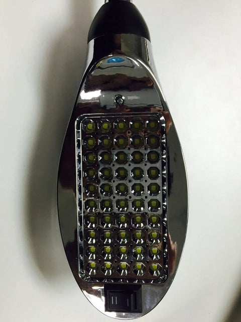Close-up of Ultra Bright Dope Performance Sewing Lamp with 50 LED Lights and a 30 Inch Flexible Gooseneck for precise lighting.