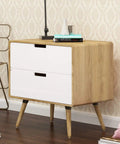 Modern dresser with wood grain finish beside a white wall, showcasing 36 Inches By 200 Inches Wood Grain Contact Paper Peel And Stick Wallpaper