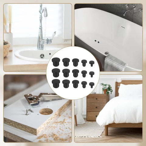 50 Piece Silicone Rubber Hole Plug Kit With 5 Sizes 4mm 5.5mm 7.5mm 8.3mm 9.5mm T Shaped Plugs High Temp Waterproof Sealing in use