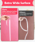 Extra wide surface comparison for Clear Baby Proofing Edge Protectors And Soft Corner Guards with strong adhesive.