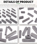 Keadic 140-pc carbon steel round-ended parallel shaft key set (8–30 mm)