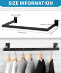 Slatwall U Shaped Hangrail 24x12 Inch Tubing For Retail Displays And Home Garment Storage Durable Steel With Powder Coat