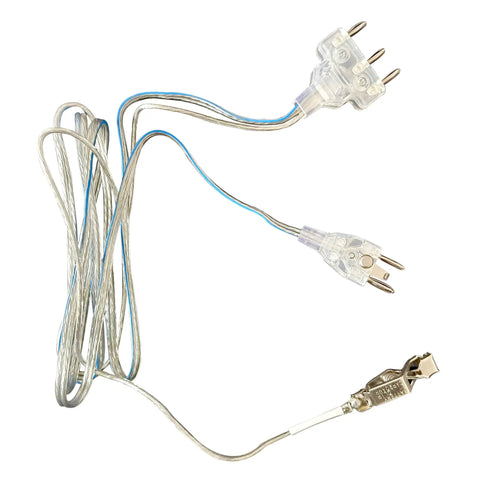 Must Have All In One Fencing Gear Kit For Foil Epee And Saber with universal body cord, showing plug details
