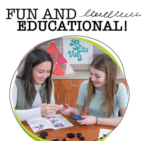 STEM Innovator Pack 4 In 1 Hands On DIY Projects For Teens 15 Plus Fun Educational Construction Kits For Home Classroom Camp And After School Learning teens building a solar project at a table