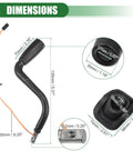 Dimensions of Automatic Transmission Shift Lever With Tow Switch For Chevy Silverado Suburban Avalanche 1500 2500 3500 Series Fits 1999 2007 2000 2006 2001 2006 Models 26075107 905106 15038407 15047818