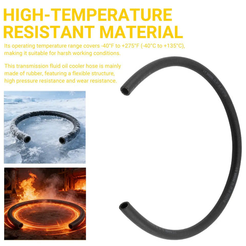 Half Inch ID Transmission Oil Cooler Hose Replacement For Transmission Line, Heavy Duty, High Temperature Resistant Seal