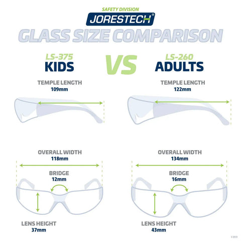 Kickass Kids Safety Glasses Featuring Hella Clarity Impact Resistant Polycarbonate Lenses With Heavy Duty UV Blocker For Daily School Use And Tough Playgrounds Alongside Anti Scratch Frameless Comfort