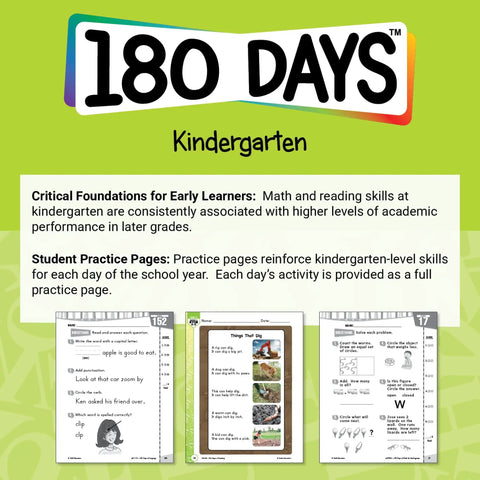 Social Studies For Kindergarten Daily Practice Workbook pages display core skills, assessments, and activities for young learners.