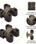 Hidden Barrel Cross Hinges 6 Pack for Cabinets and Tables, 180 Degree Concealed Folding Hinge, Durable Plastic and Metal Construction