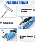 Tough Center Punch Bander Tool For Snug Hose Connections with stainless steel handle and unibody design for robust usage.