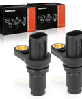Two Pack Camshaft Position Sensor For Toyota And Lexus Vehicles Fits CT200h ES300h NX300h Scion iM iQ tC xD And More Easy Plug And Play Replacement OE Quality Durable Sensor For Reliable Engine Timing. Black plastic camshaft position sensors with packaging