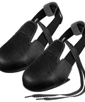 Heavy Duty Steel Toe Covers For Shoes Non Slip Safety Overshoes With Durable Anti Crush Guard Universal Fit, black synthetic leather.