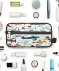 Cartoon Colorful Airplane Makeup Bag Travel Toiletry Kit Durable Dopp Kit Portable Cosmetic Wash Bag with toiletries around