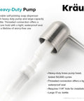 Spot Free Stainless Steel Soap And Lotion Dispenser With Self Priming Pump Multi Purpose Refillable Bottle detail view