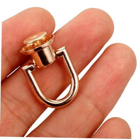 Top Shelf Rotatable Copper Rivet D Rings For Bag Straps And Purse Hardware With Screw Nail Design For Leathercraft And DIY Crafting No Sweat Assembly And Durable Badass Hold Forever On Every Project