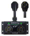 No Sweat Automatic Ev Charger Splitter For Nema 14 30P Dryer Outlet with two outlets and power indicator lights