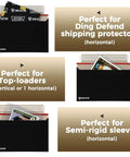 7 By 4.35 Inch Black Card Mailers For Trading Cards Self Adhesive Premium Shipping Envelopes That Fit Semi Rigid Sleeves
