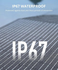 200W Portable Solar Panel For Power Station With Foldable Design And Adjustable Kickstands, IP67 waterproof build shown.