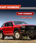 Red pickup truck with displayed part number 01553-09321, related to 20Pcs Universal Fender Push Type Retainer Clips Kit.