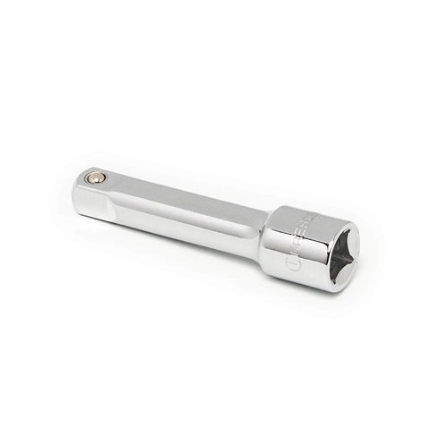 Three Eighths Inch Drive Extension Bar, Three Inch Length, Chrome Alloy Steel Build For Extra Reach, Smooth Full Polish Finish