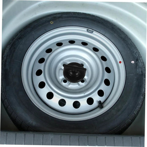 Spare Tire Hold Down Bolt for Trucks and Cars, Easy Install Wheel Bolt Replacement shown on mounted spare tire