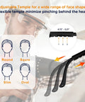 Clear Safety Glasses 12 Pack Polycarbonate Anti Fog Eyewear With All Day Comfort Adjustable Temples for multiple face shapes