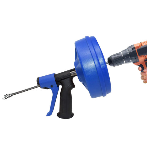 25 Foot Drum Auger Drain Snake You Can Use Manually Or Power It With A Drill Auto Extend And Retract Great For Kitchen Sinks Bathroom Sinks