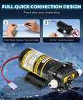 200GPD Booster Pump For RO System Complete Kit With Quick Connect Design And Adjustable High Pressure Switch components