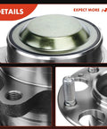 Close-up of 2 Pack Rear Wheel Bearing And Hub Assembly 5 Lug For Honda Civic 2013 2014 2015 And Acura ILX 2013 2014 2015