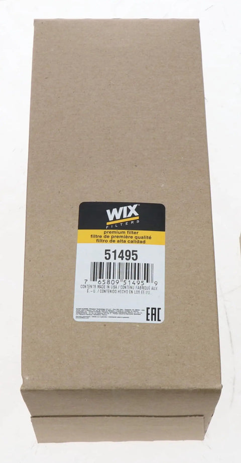 Box packaging for 51495 Heavy Duty Spin-On Hydraulic Filter for industrial hydraulics, showing product label and code.
