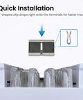 66 Block Bridging Clips, 100 Pack Tin Plated Phosphor Bronze for No Fuss Quick Install Electrical Terminal Interconnection on 66 Blocks