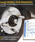 Close-up of Front Wheel Hub Bearing Assembly For Ram 1500 2002 Through 2008 Non ABS 5 Lug Front Replacement Set Of 2