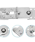 Solid As A Rock 10 Piece Heavy Duty Iron Sofa Connector Screws For Couch Sectionals showing interlocking hook plate hardware detail.