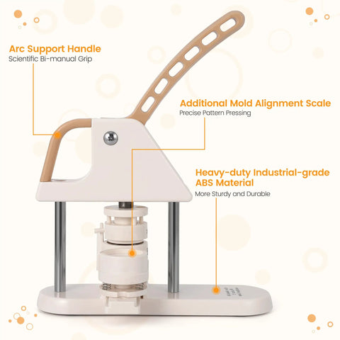 3 In 1 Button Maker Kit With 300 Supplies Including Pin Badge Press In 25mm 32mm And 58mm Sizes, Ergonomic Arc Handle, ABS Material