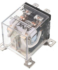 JQX-12F 2Z 12V DC DPDT Power Relay For Automotive And DIY Projects, transparent housing, 8-pin compact design for precision switching