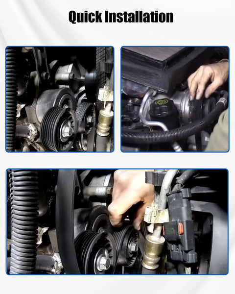 Quick installation of Premium Heavy Duty Serpentine Drive Belt compatible with Dodge Ford Mazda Jeep engines.