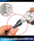 Self-Fusing Silicone Tape 1 Inch By 10 Feet Self-Welding Repair Tape applied on electrical cable for insulation up to 8000 volts