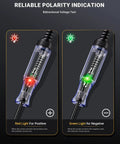Dual Color Polarity Test Light For Automotive Circuits With Tungsten Illumination Pro Grade 6V 12V 24V red and green indicators