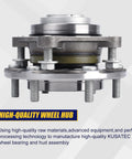 Beefed-Up Front Wheel Bearing And Hub Assembly 950-004 For Toyota 4Runner 2003 To 2019, FJ Cruiser 2007 To 2009, And Tacoma 2005 To 2019, 6 Lug With ABS, Front Axle Hub Replacement