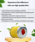 Honda GX Series Air Filter Kit 2 Pack for GX140 GX160 GX200 5hp 5.5hp 6.5hp Engines with yellow filter and metal mesh