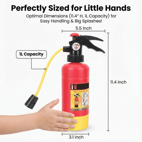 Rad Firefighter Extinguisher Squirter Toy For Kids Sick Realistic Water Blaster For Pool Party Summer Beach Outdoor Water Fight Fun Cosplay Play And Badass Birthday Present