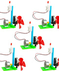 Hands-On STEM Generator Kit Set For Kids, DC Motor Science Experiments with five mini generators, no screws needed.