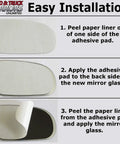 Volkswagen Passat Passenger Side Mirror Glass Replacement With Full Size Adhesive Pad No Hassle Install For 2013 2014 2015 2017 Models