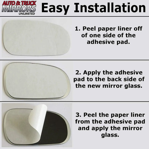 Volkswagen Passat Passenger Side Mirror Glass Replacement With Full Size Adhesive Pad No Hassle Install For 2013 2014 2015 2017 Models