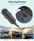 Heavy Duty 11 Feet Starlink Mini Car Power Adapter 12V To 30V DC Charger Cigarette Lighter Cord for travel trailer and boat.